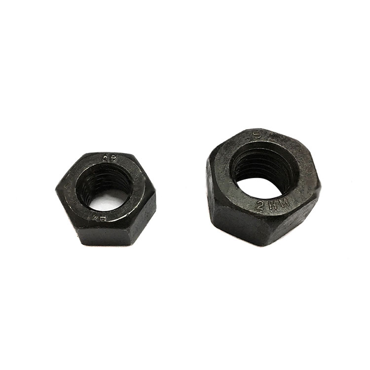 ASTM A194/A194M 2H 2HM түпнұсқа қара алты қырлы ауыр гайка